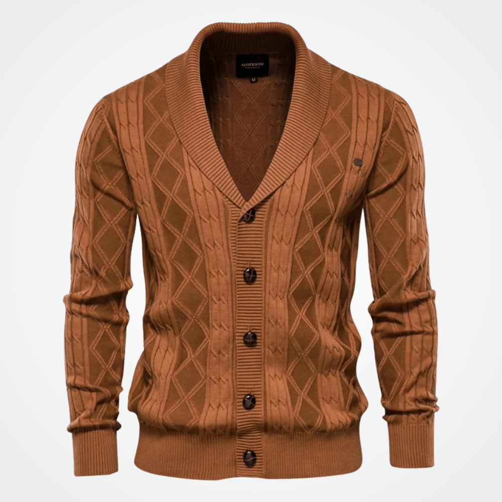 Brescia Zopfmuster-Strickjacke