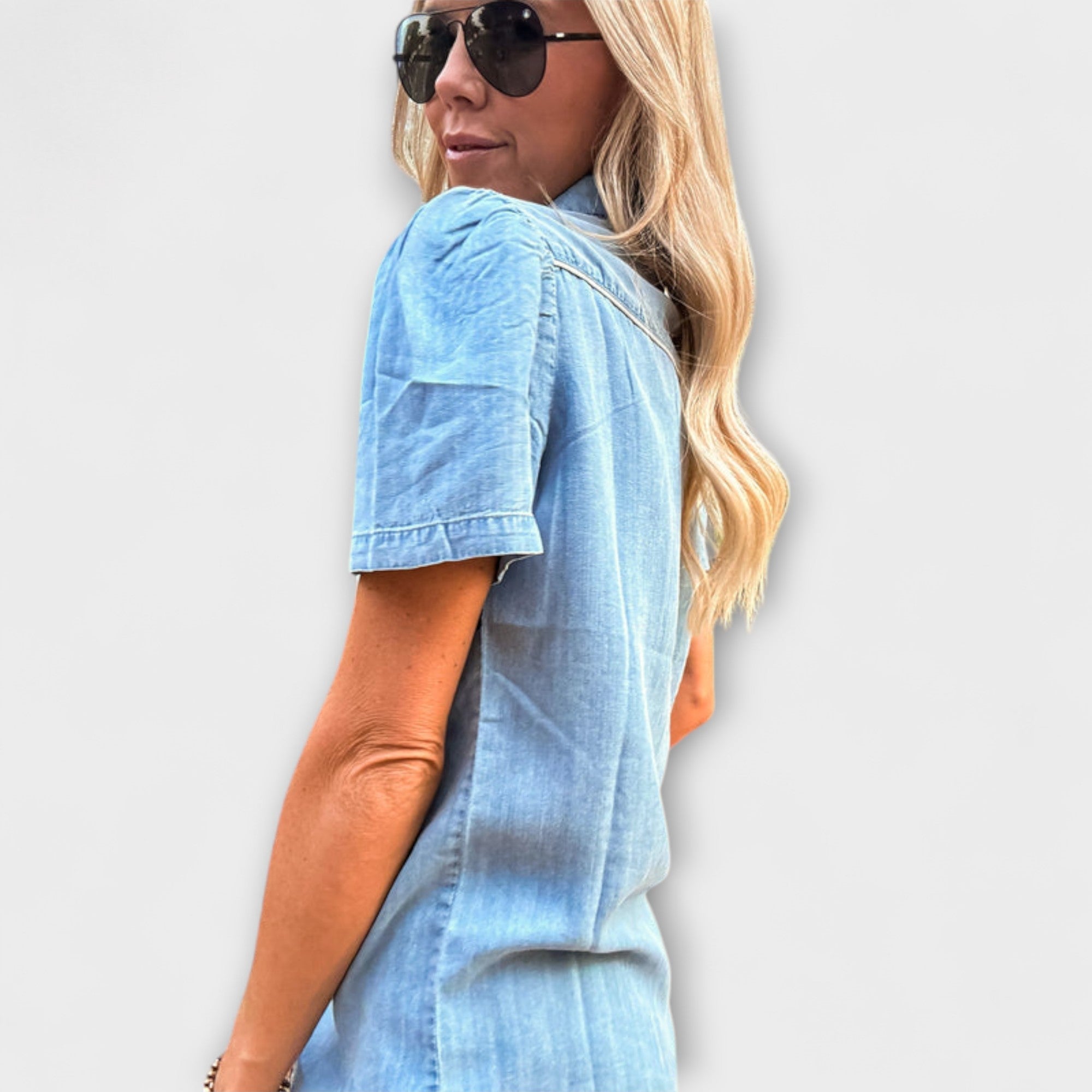 Herbst - Blue Booker Westernhemd mit Knopfleiste