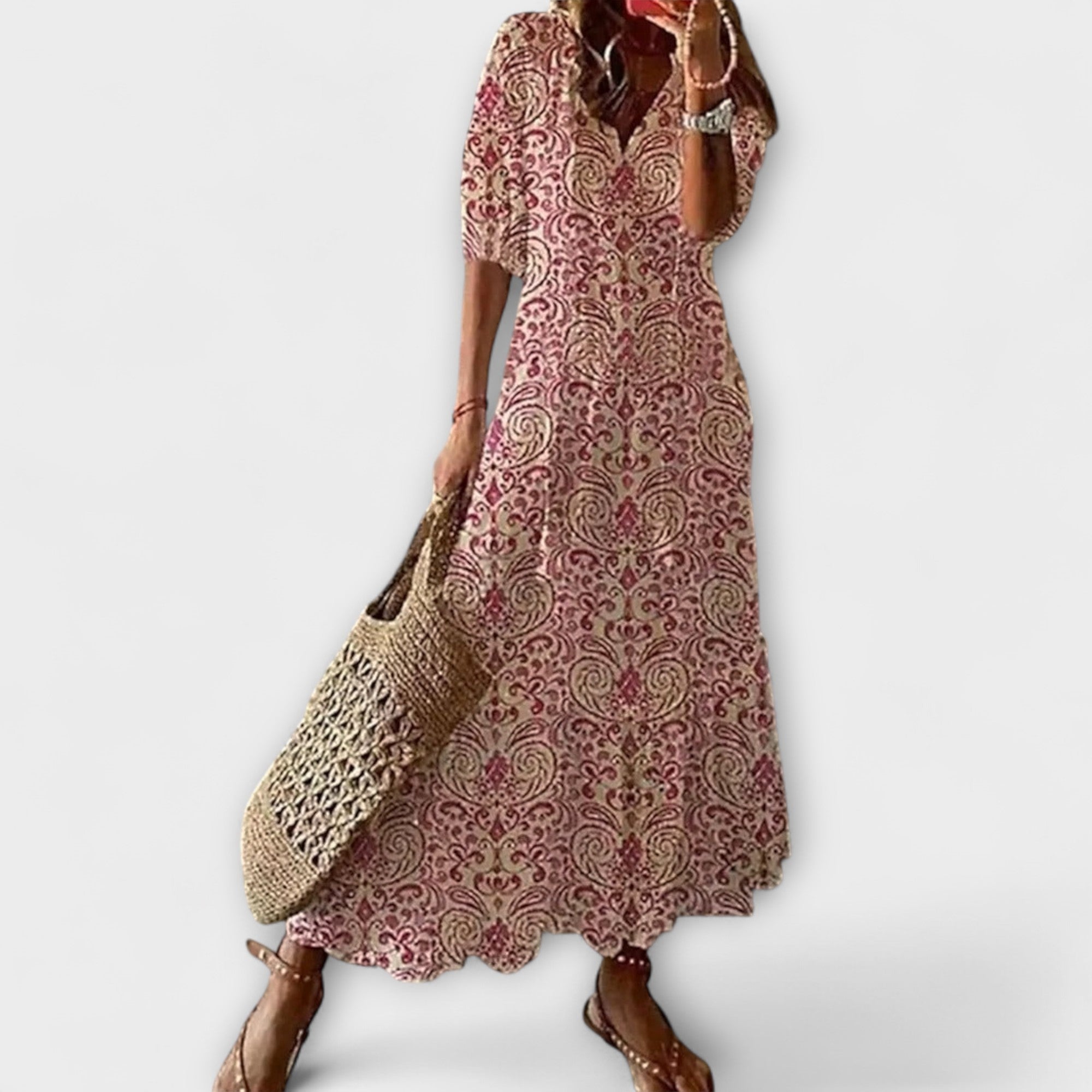 Anna – Sommerkleid im Boho-Stil für Damen mit lockerer Silhouette